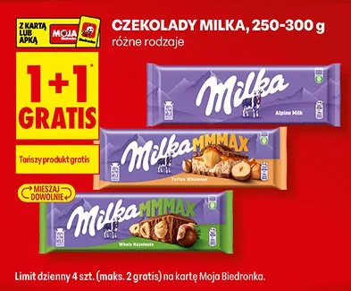 Czekolada Milka promocja w Biedronka