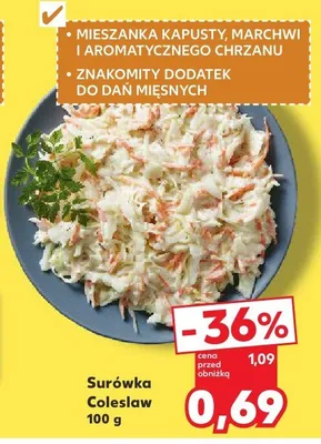 Surówka Coleslaw promocja w Kaufland