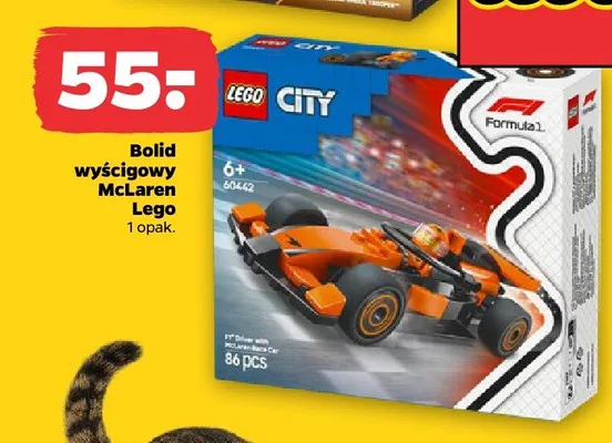 Klocki City Bolid wyścigowy McLaren Lego promocja w Netto