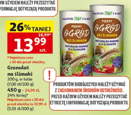Granulat na ślimaki promocja w Auchan