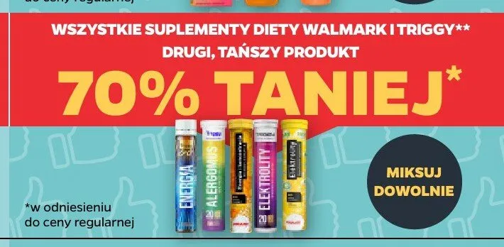 Suplementy diety Walmark i Triggy promocja w Netto