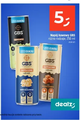 Napój kawowy GBS Cappuccino o smaku lodów waniliowych promocja w Dealz