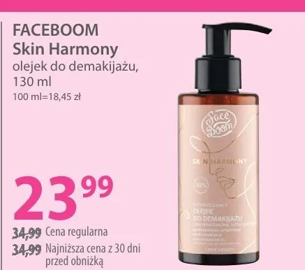 Skin Harmony olejek do demakijażu promocja w Hebe