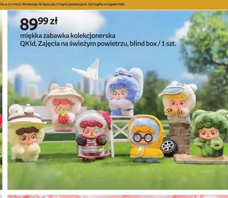 Miękka zabawka kolekcjonerska QKid Zajęcia na świeżym powietrzu promocja w Empik
