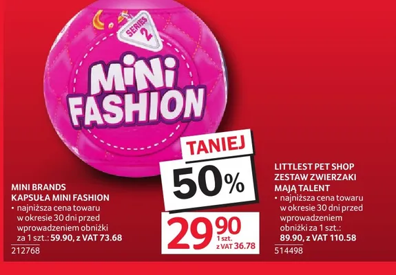 Kapsuła Mini Fashion Mini Brands promocja w Selgros