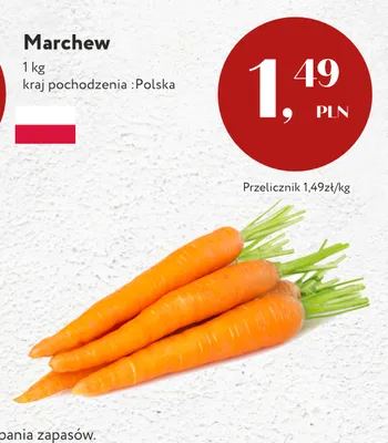 Marchew polska promocja w Market Point