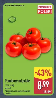 Pomidory mięsiste promocja w Aldi