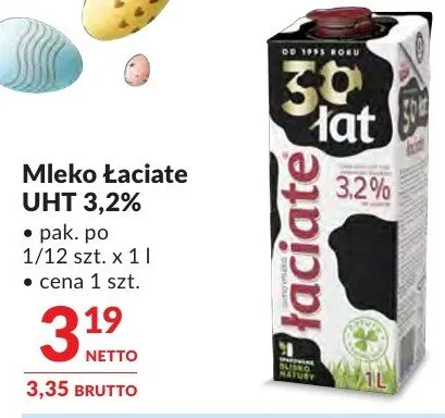 Mleko Łaciate Fait 3,2% promocja w Makro