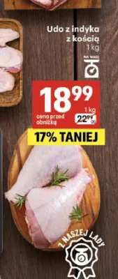 Udo z indyka z kością promocja w Delikatesy Centrum