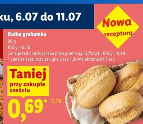 Bułka grahamka promocja w Lidl