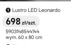 Lustro LED Leonardo promocja w Castorama