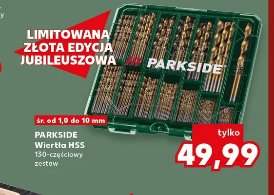Zestaw wierteł HSS Parkside promocja w Kaufland