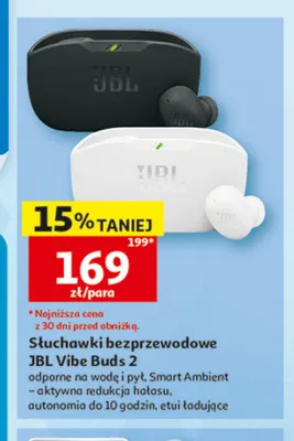 Słuchawki bezprzewodowe Jbl Vibe Buds 2 promocja w Auchan
