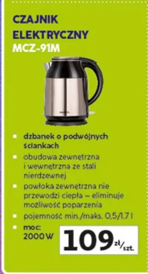 Czajnik elektryczny MCZ-91M promocja w Auchan
