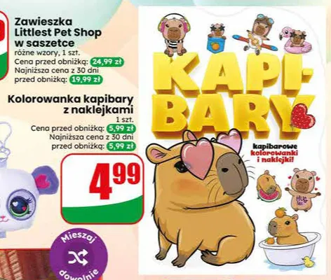 Zawieszka Littlest Pet Shop w saszetce różne wzory 1szt. promocja w Dino