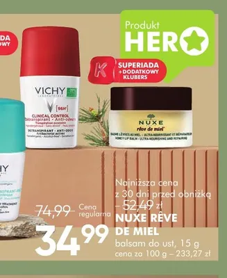 Nuxe Rêve de Miel balsam do ust promocja w Super-Pharm