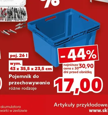 Pojemnik do przechowywania 26 l promocja w Kaufland