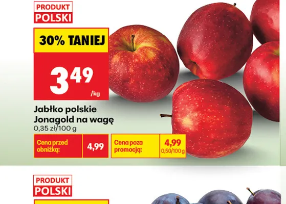 Jabłko polskie Jonagold na wagę promocja w Biedronka