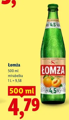 Piwo Łomża mirabelka promocja w Lidl