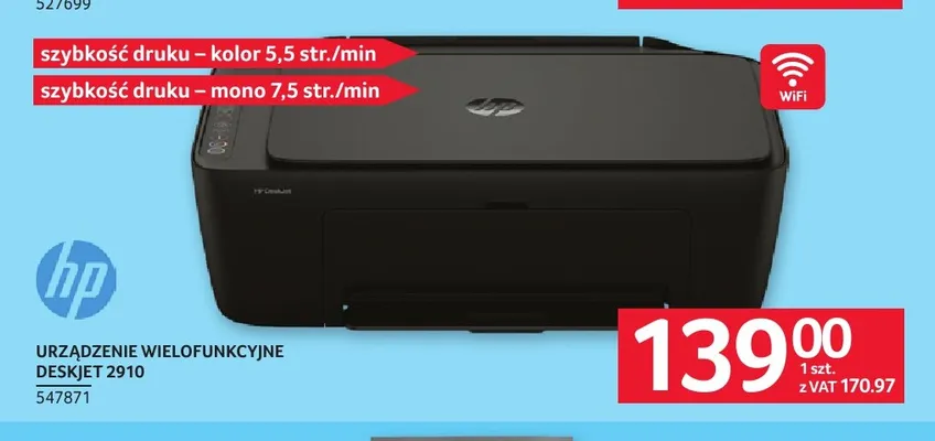 Urządzenie wielofunkcyjne Hp DeskJet 2910 promocja w Selgros