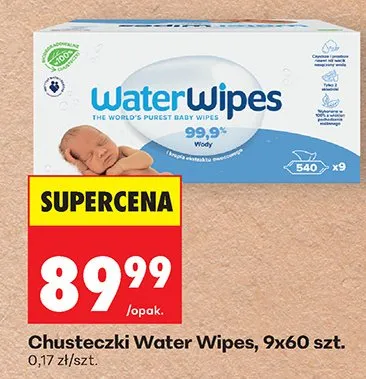 Chusteczki Water Wipes promocja w Biedronka