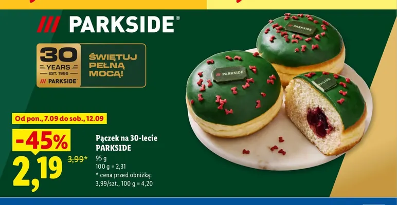 Pączek na 30-lecie Parkside promocja w Lidl