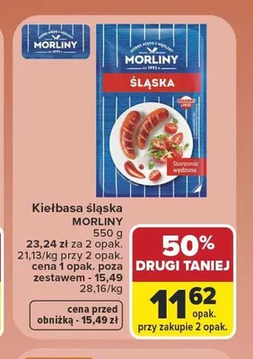 Kiełbasa śląska Morliny promocja w Carrefour