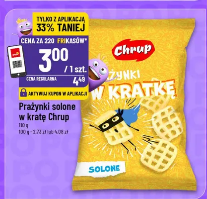 Prażynki solone w kratę  promocja w POLOmarket