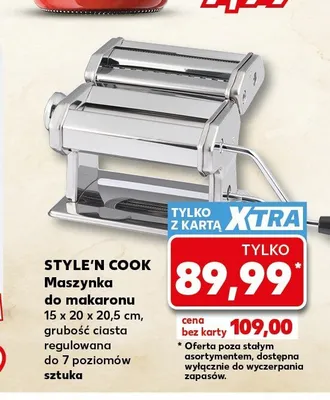 Maszynka do makaronu Style'n Cook promocja w Kaufland