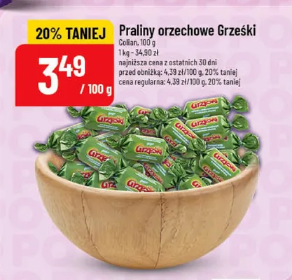 Praliny orzechowe promocja w POLOmarket