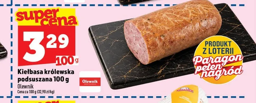Kiełbasa królewska podsuszana Olewnik promocja w TOPAZ