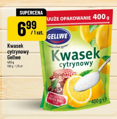 Kwasek cytrynowy Gellwe promocja w POLOmarket