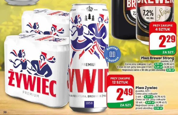 Piwo Żywiec Premium promocja w Dino