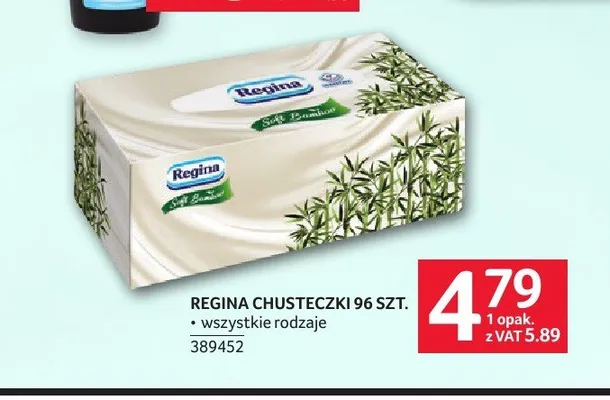 Chusteczki higieniczne Regina Soft Bamboo promocja w Selgros