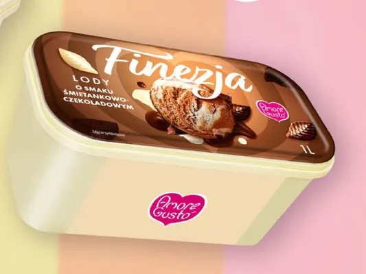 Lody Finezja o smaku śmietankowo-czekoladowym Amore Gusto promocja w POLOmarket