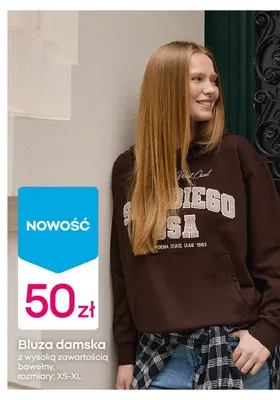Bluza damska z wysoką zawartością bawełny promocja w Pepco