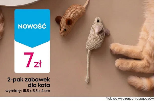 Zabawki dla kota 2-pak promocja w Pepco
