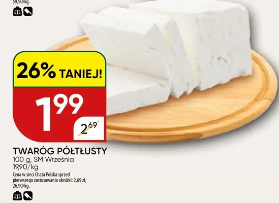 Twaróg półtłusty promocja w Chata Polska