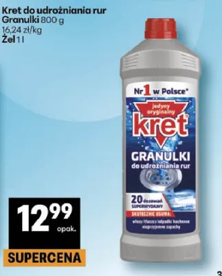 Kret do udrażniania rur Granulki promocja w Delikatesy Centrum