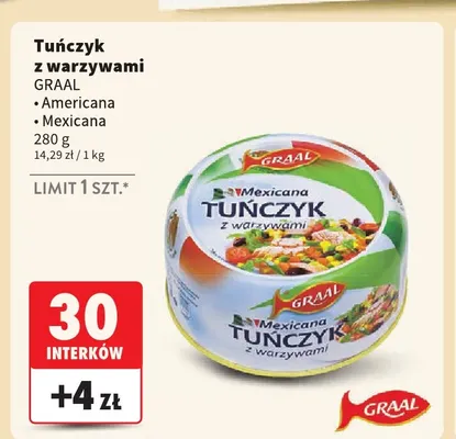 Tuńczyk z warzywami Mexicana Graal promocja w Intermarche