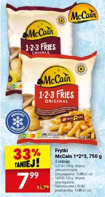 Frytki McCain 1*2*3 promocja w Twój Market