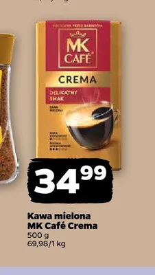 Kawa mielona MK Café Crema promocja w Netto