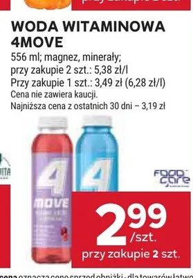 Woda witaminowa 4Move Minerały promocja w Stokrotka