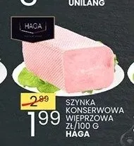 Szynka konserwowa wieprzowa Haga promocja w Wafelek