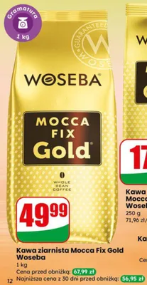 Kawa ziarnista Mocca Fix Gold promocja w Dino