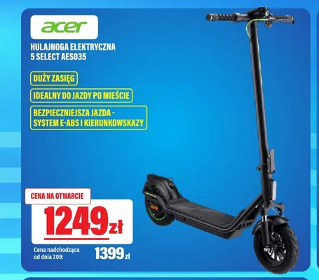Hulajnoga elektryczna Acer 5 Select AES035 promocja w RTV EURO AGD