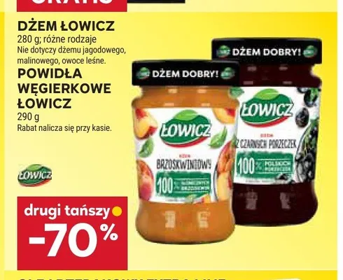 Powidła węgierkowe Łowicz promocja w Stokrotka