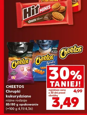 Chrupki kukurydziane Cheetos Spirals cheese promocja w Kaufland