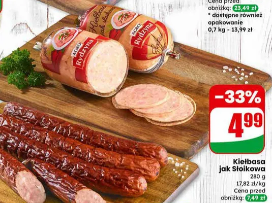Kiełbasa jak słoikowa promocja w Dino
