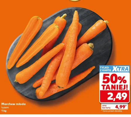Marchew młoda luzem promocja w Kaufland